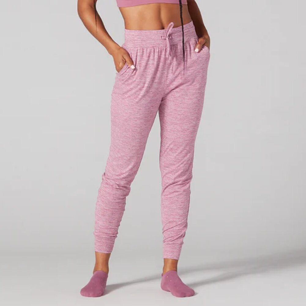 BRUSHED TEC KNIT HIGH WAISTED JOGGER  (TAVI)
